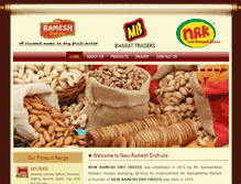 Tablet Screenshot of newrameshdryfruits.com